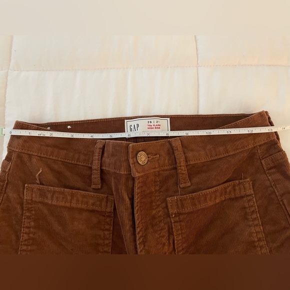 EUC Gap 70s high rise flare brown cords size 26L - Picture 11 of 11